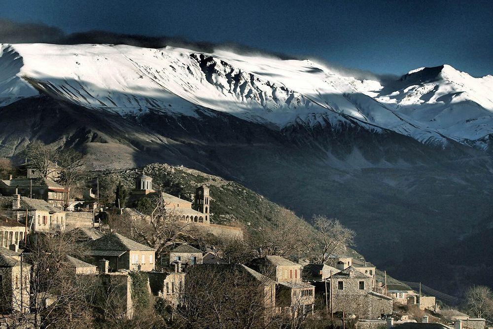 Orizontes Tzoumerkon Hotel Resort Pramanta Bagian luar foto